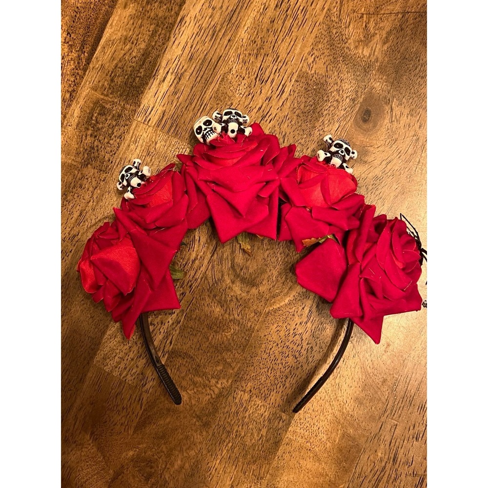 Rose skull‎ headband
